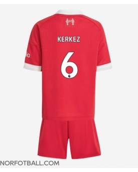 Billige Fotballdrakt Liverpool Milos Kerkez #6 Replika Hjemmedraktsett Barn 2025-26 Kortermet (med bukser)